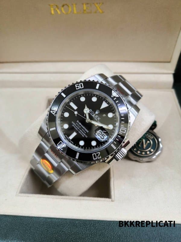 Rolex Submariner Date Ghiera Nera Super Clone Acciaio Inox 904L Noob 116610 - immagine 2
