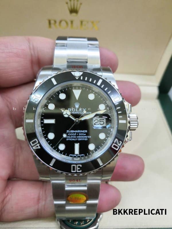 Rolex Submariner Date Ghiera Nera Super Clone Acciaio Inox 904L Noob 116610