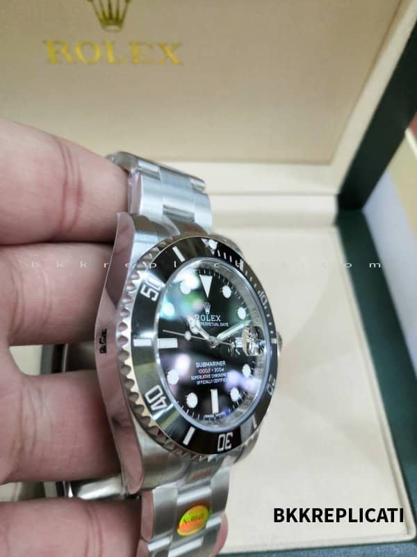 Rolex Submariner Date Ghiera Nera Super Clone Acciaio Inox 904L Noob 116610 - immagine 7