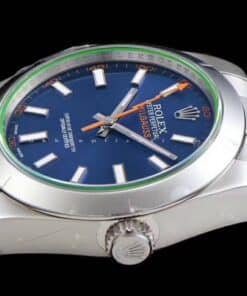 Rolex Milgauss Quadrante Blu Vetro Verde Super Clone 116400GV - immagine 2