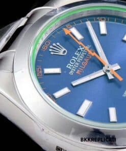 Rolex Milgauss Quadrante Blu Vetro Verde Super Clone 116400GV - immagine 4