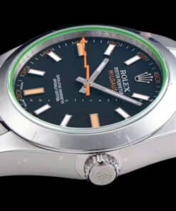 Rolex Milgauss Quadrante Nero Vetro Zaffiro Verde Super Clone 116400GV - immagine 3