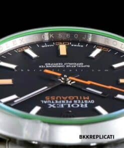 Rolex Milgauss Quadrante Nero Vetro Zaffiro Verde Super Clone 116400GV - immagine 6