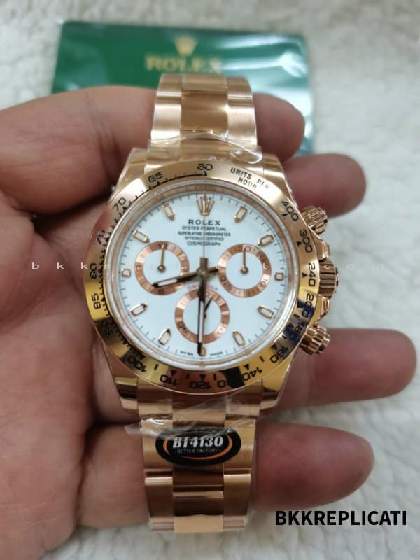 Rolex Daytona Everose Quadrante Avorio 116505 Super Clone BT Factory