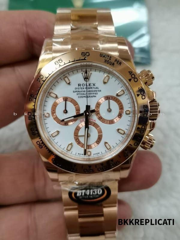 Rolex Daytona Everose Quadrante Avorio 116505 Super Clone BT Factory