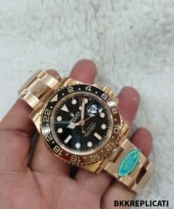Rolex Gmt Master II Root Beer Oro Rosa Super Clone 126715 - immagine 3