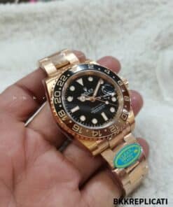 Rolex Gmt Master II Root Beer Oro Rosa Super Clone 126715 - immagine 7
