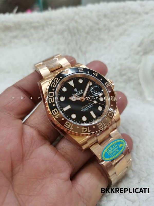 Rolex Gmt Master II Root Beer Oro Rosa Super Clone 126715 - immagine 7