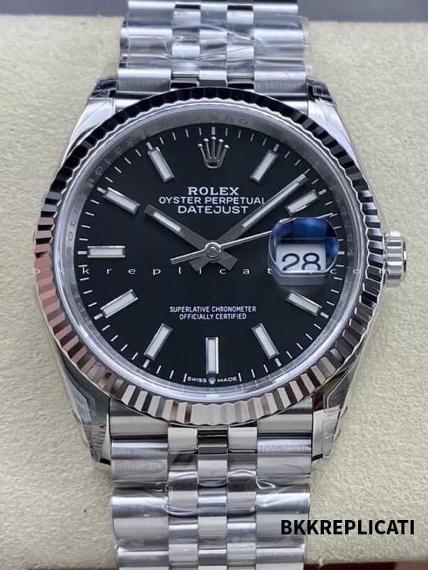 Rolex Datejust 41 mm Quadrante Nero Super Clone VS Factory 126234