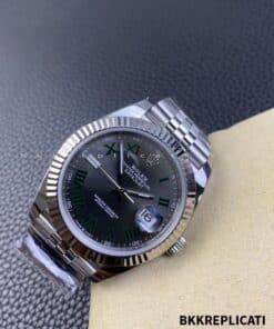 Rolex Datejust Wimbledon 41 mm Super Clone Clean Factory 126334 con Cinturino Jubilee - immagine 5