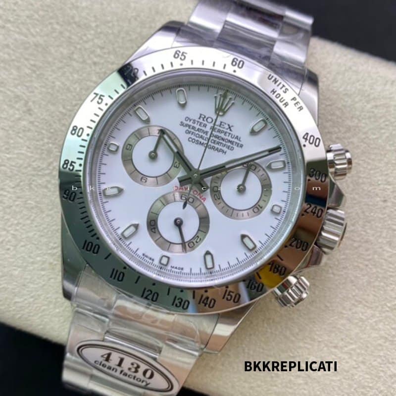 Rolex Daytona Quadrante Bianco Super Clone Clean Factory 116520 - immagine 4