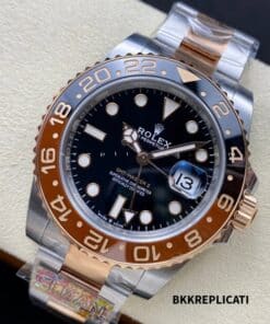Rolex Gmt Master II Root Beer Acciaio e Oro Rosa Super Clone Clean Factory 126711 - immagine 5