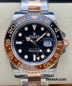Rolex Gmt Master II Root Beer Acciaio e Oro Rosa Super Clone Clean Factory 126711 - immagine 7