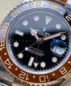 Rolex Gmt Master II Root Beer Acciaio e Oro Rosa Super Clone Clean Factory 126711 - immagine 9