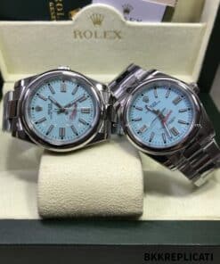 Rolex Oyster Perpetual Tiffany Quadrante Turchese 124300 - immagine 2