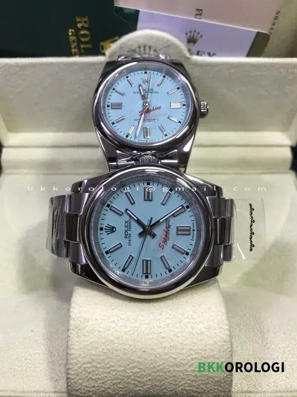 Rolex Oyster Perpetual Tiffany Quadrante Turchese 124300