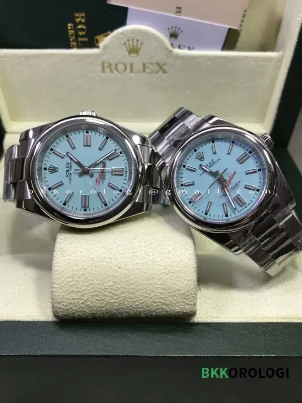 Rolex Oyster Perpetual Tiffany Quadrante Turchese 124300 - immagine 2